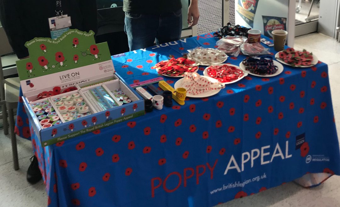 Axis people volunteering for the poppy appeal