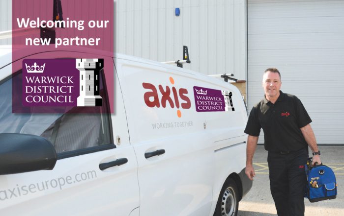 Axis subcontract stood by van announcing new repairs and voids contract with Warwick district council
