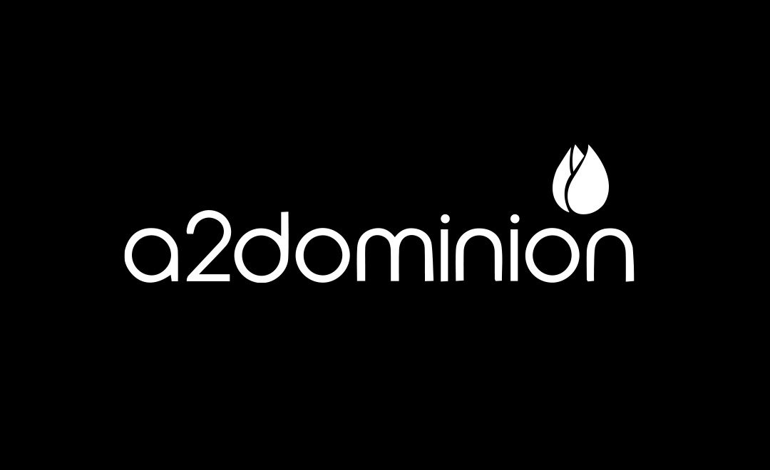 A2 dominion Logo on a black background
