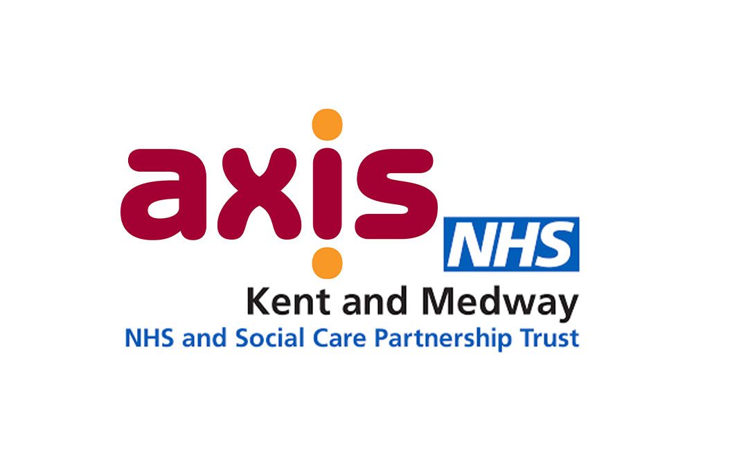 Axis logo and NHS Kent logo