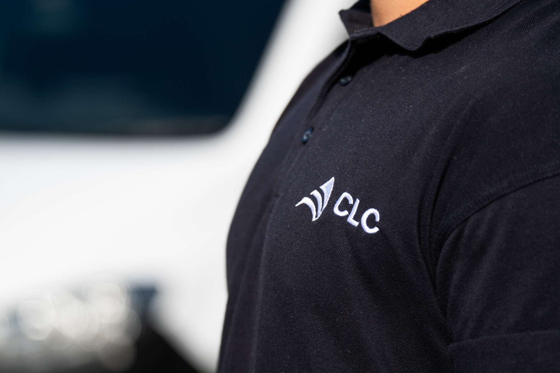 CLC worker wearing a CLC shirt